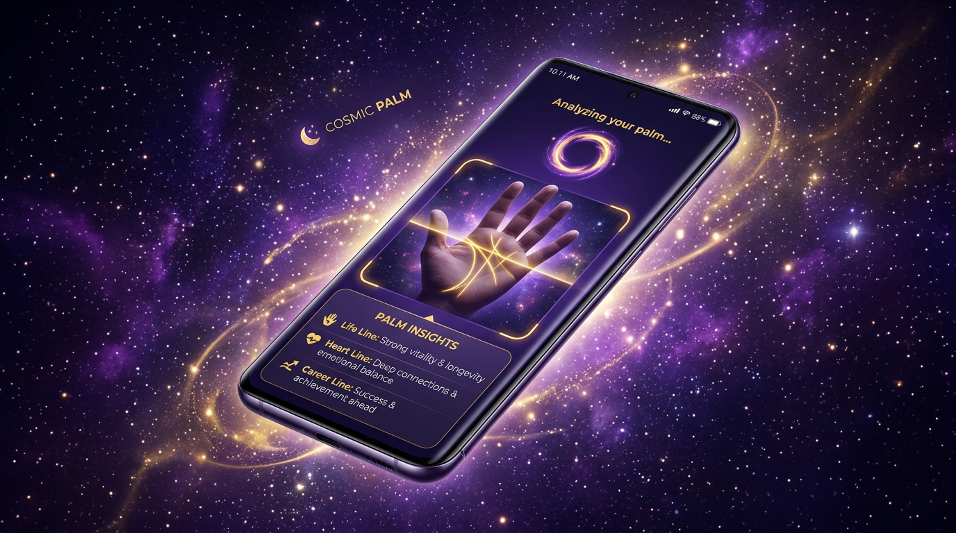 Palm reading screen